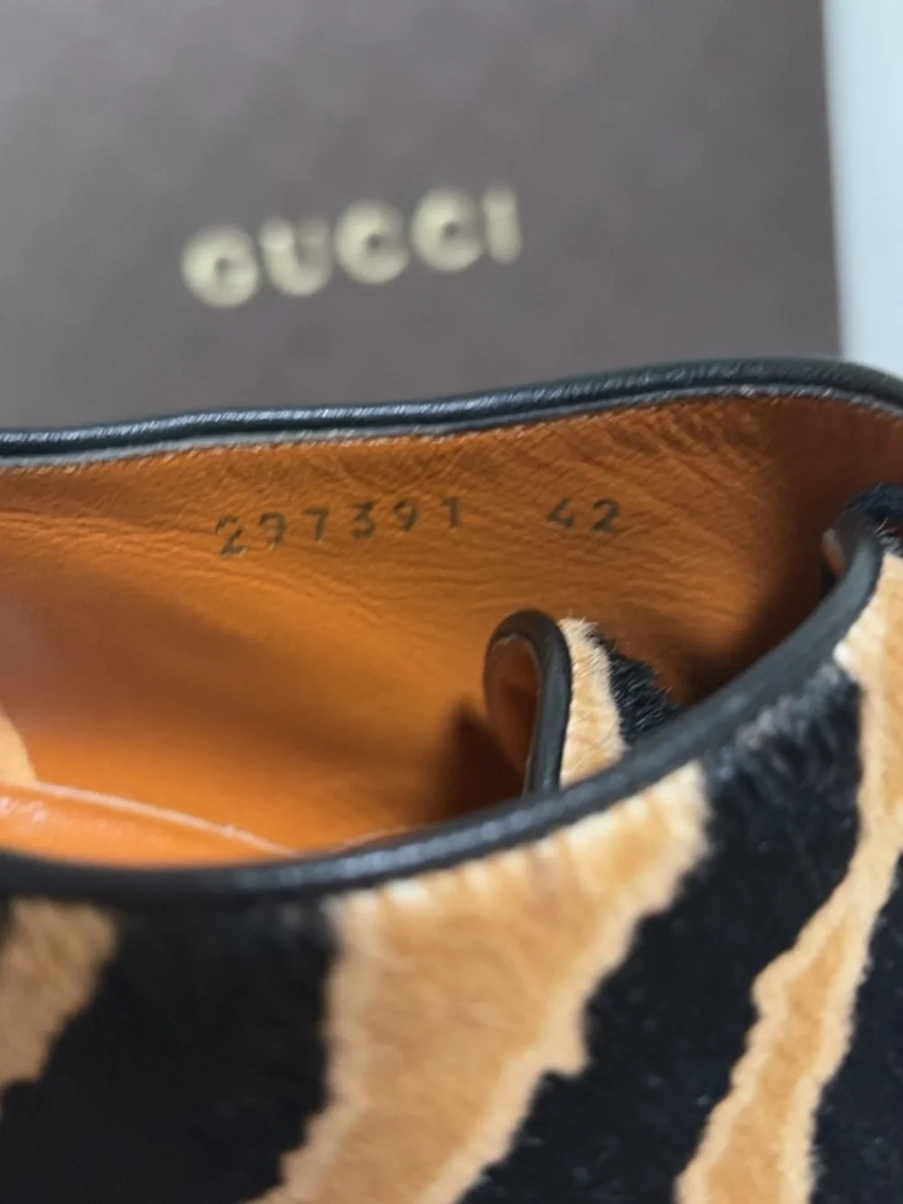 Gucci horsehair platform heels